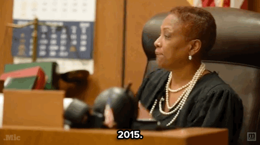 In a speech that lasted almost 30 minutes, Judge Vonda Evans of Detroit lai...