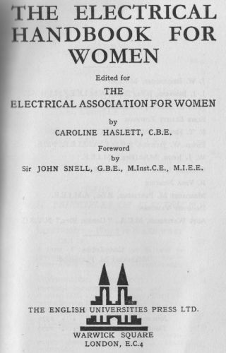 Frontleaf of The Electrical Handbook for Women