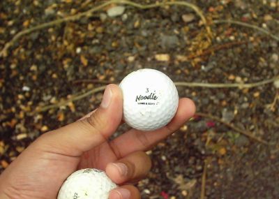 Noodle touched Golfball